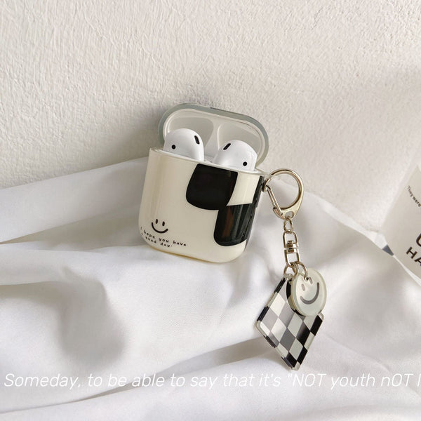 AirPods Case | Creative Simple Black Plaid